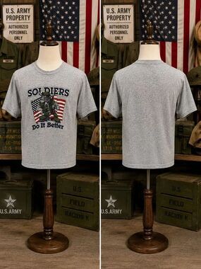 1980s Vintage Artex Jostens Soldiers Do It Better USA Army Tee Medium